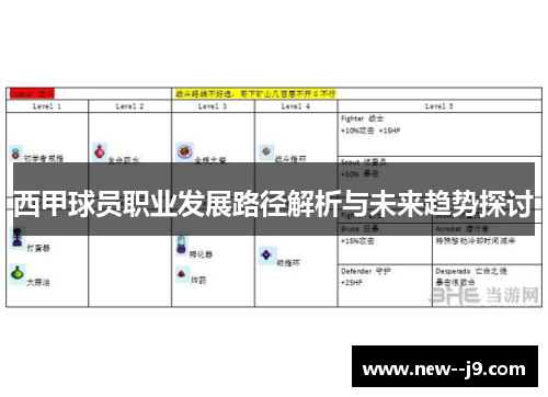西甲球员职业发展路径解析与未来趋势探讨